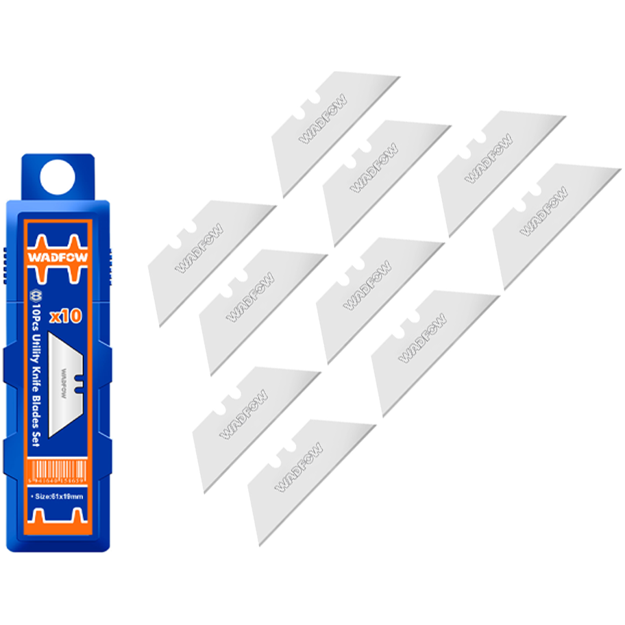 Wadfow WMK1K61 Utility Knife Blade Set 10Pcs | Wadfow by KHM Megatools Corp. Wadfow WMK1K61 Utility Knife Blade Set 10Pcs | Wadfow by KHM Megatools Corp.